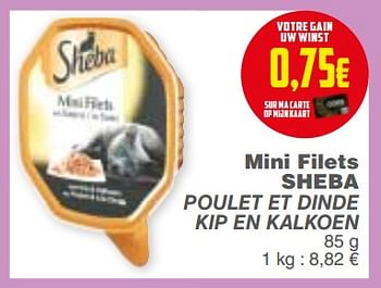 Promoties Mini filets sheba - Sheba - Geldig van 18/09/2018 tot 24/09/2018 bij Cora