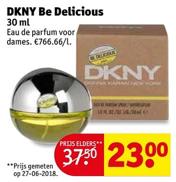 Promoties Dkny be delicious - DKNY - Geldig van 18/09/2018 tot 23/09/2018 bij Kruidvat