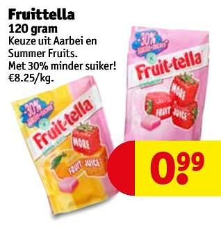 Promoties Fruittella - Fruittella - Geldig van 18/09/2018 tot 23/09/2018 bij Kruidvat