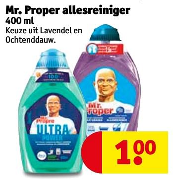 Promoties Mr. proper allesreiniger - Mr. Proper - Geldig van 18/09/2018 tot 23/09/2018 bij Kruidvat