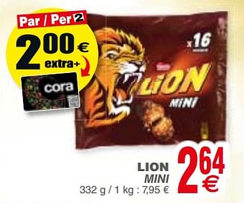 Promoties Lion mini - Nestlé - Geldig van 18/09/2018 tot 24/09/2018 bij Cora