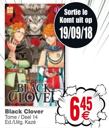 Promotions Black clover - Produit maison - Cora - Valide de 18/09/2018 à 01/10/2018 chez Cora