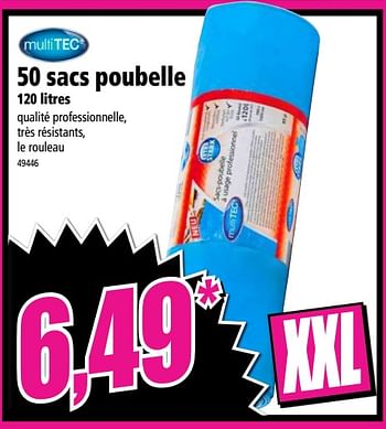 Promoties 50 sacs poubelle - MultiTec - Geldig van 19/09/2018 tot 25/09/2018 bij Norma