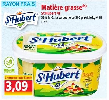 Promotions Matière grasse st hubert 41 - St. Hubert - Valide de 19/09/2018 à 25/09/2018 chez Norma