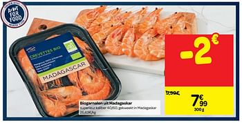 Promoties Biogarnalen uit madagaskar - Huismerk - Carrefour  - Geldig van 19/09/2018 tot 24/09/2018 bij Carrefour