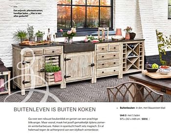 Promoties Buitenkeuken unit 3 - Huismerk - Euroshop - Geldig van 17/09/2018 tot 31/12/2018 bij Euro Shop