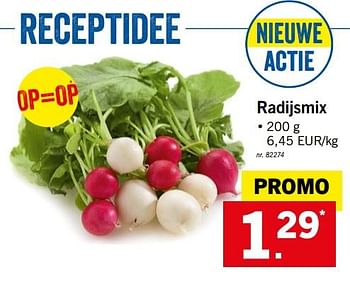 Promoties Radijsmix - Huismerk - Lidl - Geldig van 24/09/2018 tot 29/09/2018 bij Lidl