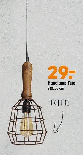 Promoties Hanglamp tute - Huismerk - Kwantum - Geldig van 24/09/2018 tot 30/09/2018 bij Kwantum
