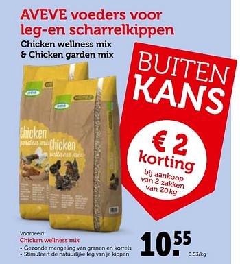 Promoties Aveve voeders voor leg-en scharrelkippen - Huismerk - Aveve - Geldig van 26/09/2018 tot 06/10/2018 bij Aveve