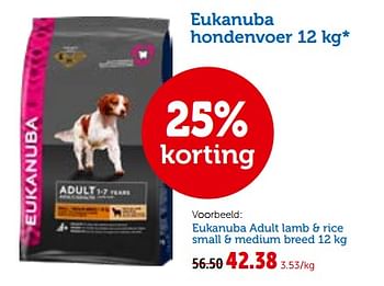 Promoties Eukanuba hondenvoer - Eukanuba - Geldig van 26/09/2018 tot 06/10/2018 bij Aveve