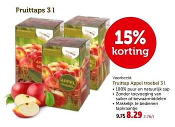 Promoties Fruittap appel troebel - Huismerk - Aveve - Geldig van 26/09/2018 tot 06/10/2018 bij Aveve