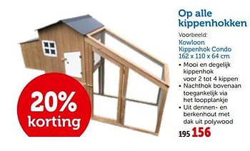 Promoties Op alle kippenhokken - Huismerk - Aveve - Geldig van 26/09/2018 tot 06/10/2018 bij Aveve