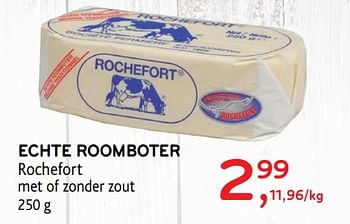 Promoties Echte roomboter - Rochefort - Geldig van 26/09/2018 tot 09/10/2018 bij Alvo