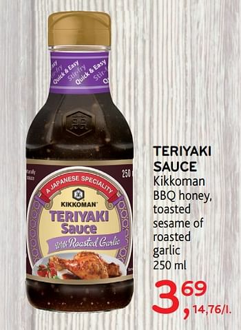 Promoties Teriyaki sauce - Kikkoman - Geldig van 26/09/2018 tot 09/10/2018 bij Alvo