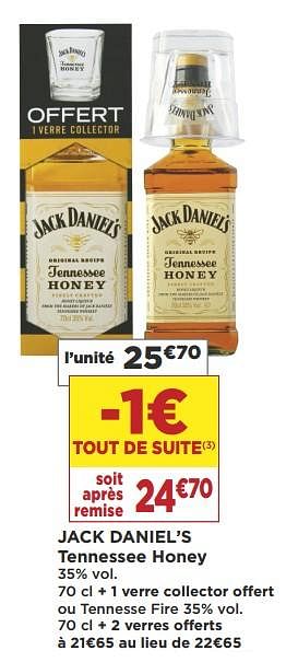 Promoties Jack daniel`s tennessee honey - Jack Daniel's - Geldig van 18/09/2018 tot 30/09/2018 bij Super Casino
