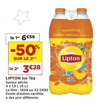 Promotions Lipton ice tea - Lipton - Valide de 18/09/2018 à 30/09/2018 chez Super Casino