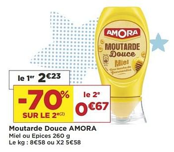 Promoties Moutarde douce amora - Amora - Geldig van 18/09/2018 tot 30/09/2018 bij Super Casino