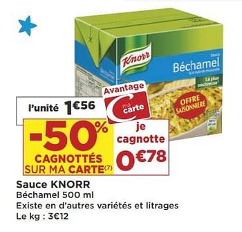 Promotions Sauce knorr - Knorr - Valide de 18/09/2018 à 30/09/2018 chez Super Casino