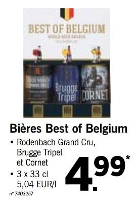 Promotions Bières best of belgium - Rodenbach - Valide de 24/09/2018 à 29/09/2018 chez Lidl