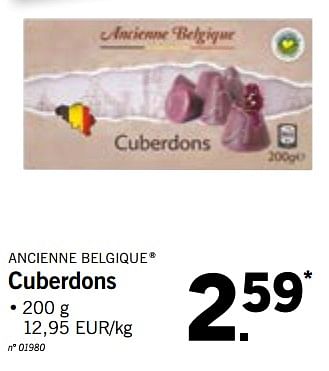 Promotions Cuberdons - Ancienne Belgique - Valide de 24/09/2018 à 29/09/2018 chez Lidl