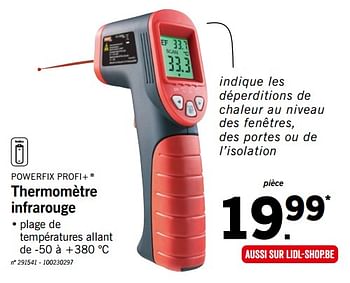 Promotions Powerfix thermomètre infrarouge - PowerFix - Valide de 24/09/2018 à 29/09/2018 chez Lidl