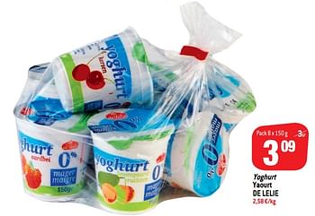 Promoties Yoghurt yaourt de lelie - De Lelie - Geldig van 19/09/2018 tot 25/09/2018 bij Match