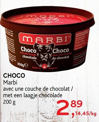 Promoties Choco marbi - MARBI - Geldig van 26/09/2018 tot 09/10/2018 bij Alvo