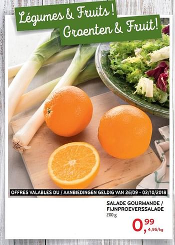 Promotions Salade gourmande - Produit maison - Alvo - Valide de 26/09/2018 à 02/10/2018 chez Alvo