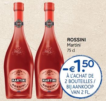 Promotions Rossini martini - Martini - Valide de 26/09/2018 à 09/10/2018 chez Alvo