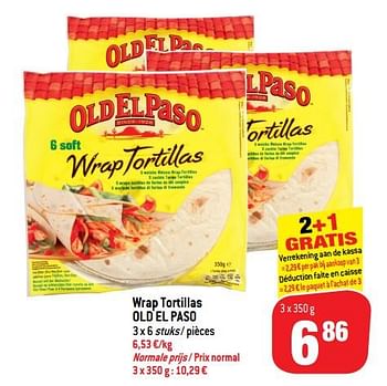 Promotions Wrap tortillas old el paso - Old El Paso - Valide de 19/09/2018 à 25/09/2018 chez Match