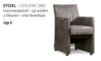 Promoties Stoel colifac 28d - Huismerk - Krea - Colifac - Geldig van 12/09/2018 tot 15/03/2019 bij Krea-Colifac