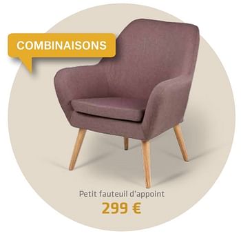 Promotions Petit fauteuil d`appoint - Produit Maison - Euroshop - Valide de 17/09/2018 à 31/12/2018 chez Euro Shop