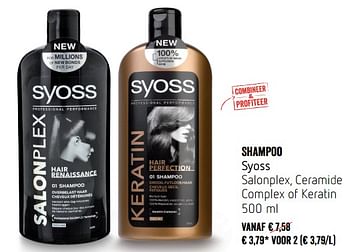 Promoties Shampoo syoss - Syoss - Geldig van 20/09/2018 tot 26/09/2018 bij Delhaize