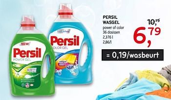 Promotions Persil wasgel - Persil - Valide de 19/09/2018 à 02/10/2018 chez C&B