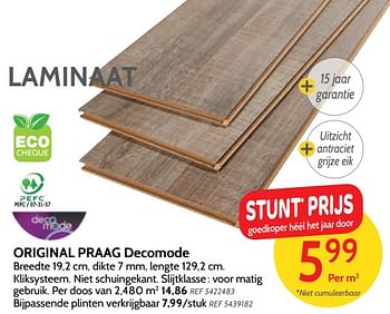 Promoties Original praag decomode - DecoMode - Geldig van 26/09/2018 tot 22/10/2018 bij BricoPlanit