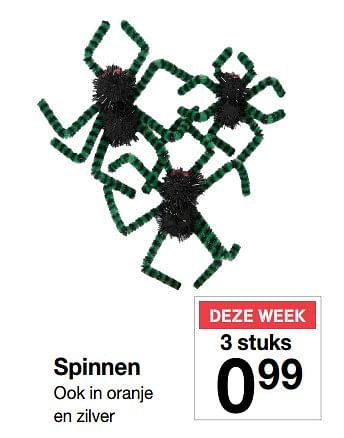 Promoties Spinnen - Huismerk - Zeeman  - Geldig van 22/09/2018 tot 28/09/2018 bij Zeeman
