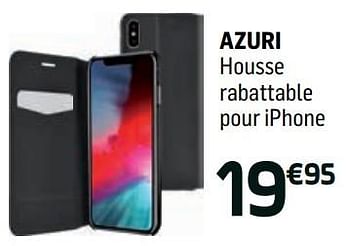 Promoties Azuri housse rabattable pour iphone - Azuri - Geldig van 19/09/2018 tot 01/10/2018 bij Base