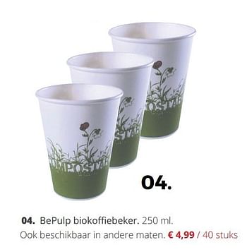 Promoties Bepulp biokoffiebeker - Bepulp - Geldig van 18/09/2018 tot 04/11/2018 bij Ava