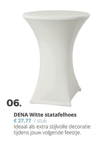 Promoties Dena witte statafelhoes - dena - Geldig van 18/09/2018 tot 04/11/2018 bij Ava