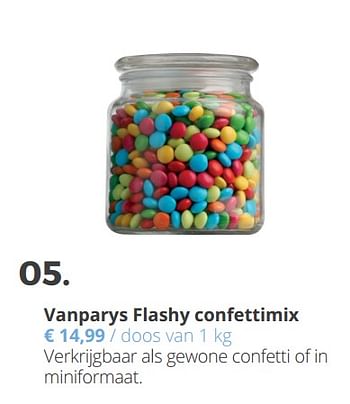 Promoties Vanparys flashy confettimix - Van Parys - Geldig van 18/09/2018 tot 04/11/2018 bij Ava