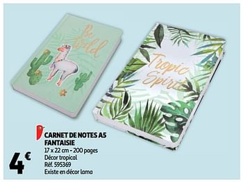 Promoties Carnet de notes a5 fantaisie - Huismerk - Auchan - Geldig van 19/09/2018 tot 25/09/2018 bij Auchan