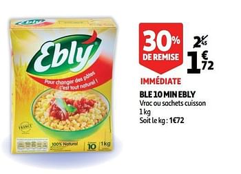 Promotions Ble 10 min ebly - Ebly - Valide de 19/09/2018 à 25/09/2018 chez Auchan Ronq