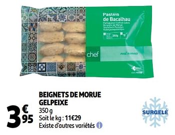 Promotions Beignets de morue gelpeixe - Gelpeixe - Valide de 19/09/2018 à 25/09/2018 chez Auchan Ronq