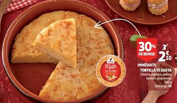 Promoties Immédiate tortilla te gusta - Te Gusta - Geldig van 19/09/2018 tot 25/09/2018 bij Auchan