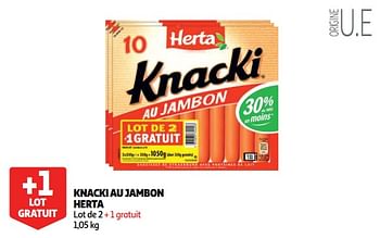 Promotions Knacki au jambon herta - Herta - Valide de 19/09/2018 à 25/09/2018 chez Auchan Ronq