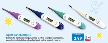 Promoties Digitale koortsthermometer - Dittmann - Geldig van 25/09/2018 tot 29/09/2018 bij Aldi