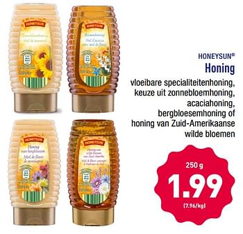 Promoties Honing - Honeysun - Geldig van 25/09/2018 tot 29/09/2018 bij Aldi