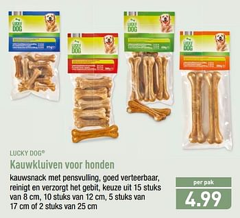 Promoties Kauwkluiven voor honden - LUCKY DOG - Geldig van 25/09/2018 tot 29/09/2018 bij Aldi