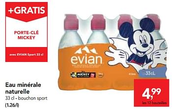 Promotions Eau minérale naturelle - Evian - Valide de 26/09/2018 à 09/10/2018 chez Makro