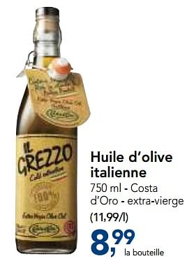 Promotions Huile d`olive italienne - Costad'Oro - Valide de 26/09/2018 à 09/10/2018 chez Makro